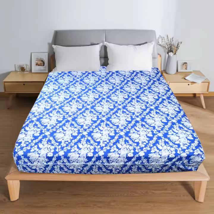 Textilwi -  Funda de Colchón Estampada para Cama 90/105/135/150cm con Cierre de Cremallera, Fácil de Colocar,100% Poliéster,Suave y Transpirable. - 1