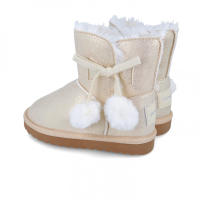 Garvalín botas australianas para niña forradas de pelito color beige dorado mod. 241551-B103 - details 1