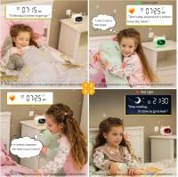 Reloj con Luz Nocturna para dormitorio, Reloj despertador para Gatos con entrenamiento del Sueño - details 1