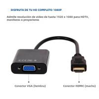 Cable Adaptador HD 1080P HDMI a VGA De Alta Velocidad Para Tablet Laptop PC TV Convertidor a Macho a Femenino Video - details 0