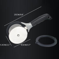 Cortador De Ensalada Con Cubiertas Protectivas Y Ruedas Doble Acero Inoxidable Circular Herramienta Para Frutas Y Verduras - details 5