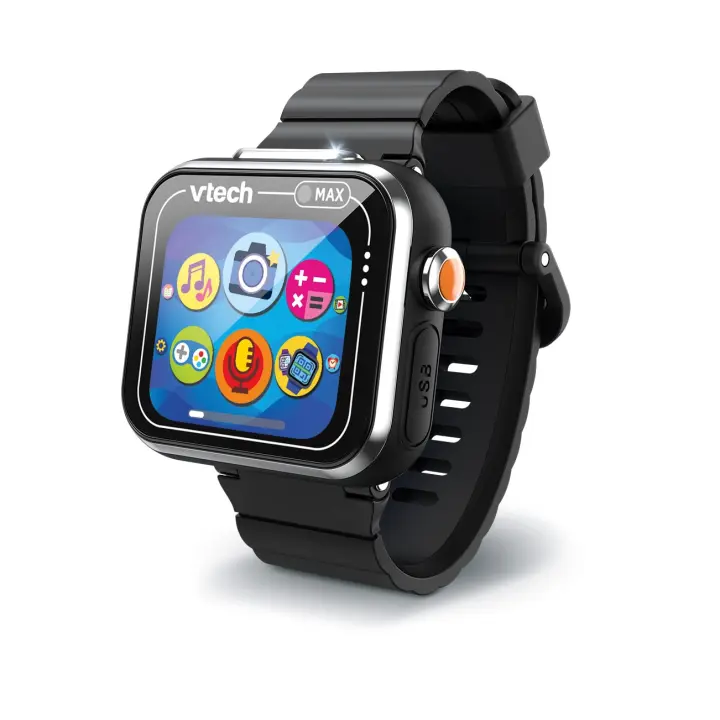 Vtech - Kidizoom Smartwatch Max Negro 531677: Reloj Inteligente para Niños +4 años. Doble Cámara, Pantalla Táctil, Juegos Interactivos, Música. ¡Transforma cada minuto en una aventura! - 1
