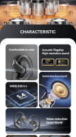 2025 nuevos auriculares bluetooth true wireless ear-hook OWS auriculares inalámbricos calidad de sonido uso a largo plazo sin dolor o el oído - details 2