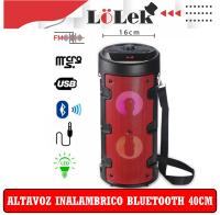 🎵 LoLek Altavoz Bluetooth de 40cm  | 12W REALES | Batería 1200mAh | Correa de Transporte | Mando a Distancia | Cable Auxiliar | Sonido Potente y Portátil para Fiestas y Eventos | Conectividad Inalámbrica 🔊🎉 - details 3