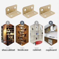 Brackets De Ángulo L Marrón Militar Para Reforzar Muebles Armarios Mesas Y Sillas Accesorios De Hardware De Madera - details 1
