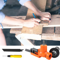 Adaptador Eléctrico De Taladro Modificado Con Hoja De Sierra Y Mango Para Sierra Recipiente Herramienta Eléctrica De Trabajo En Madera - details 1
