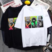 Camiseta Gráfica De Técnica Casual Para Jóvenes Con Estampado De Personajes De Anime Manga T-Shirts Corta Manga Cuello Redondo Para Mujer - details 3