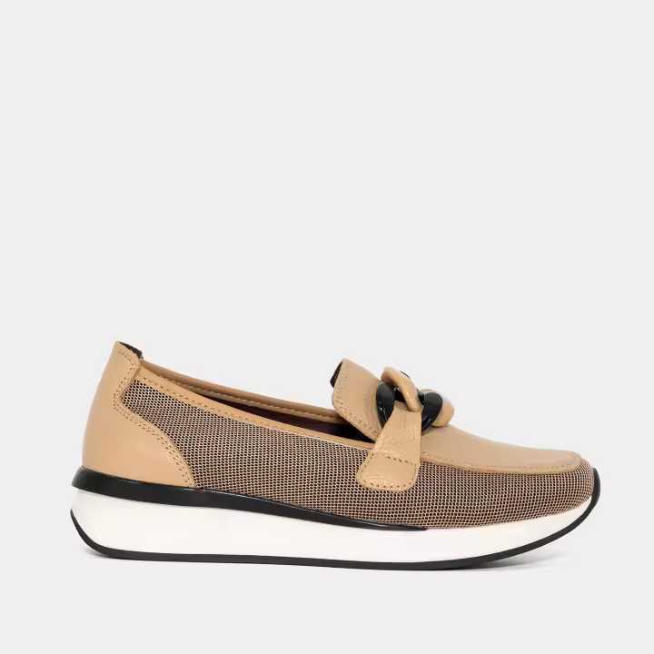 Calzado Mocasines marca The Happy Monk modelo Vanity011-Be para mujer en color beig - 1