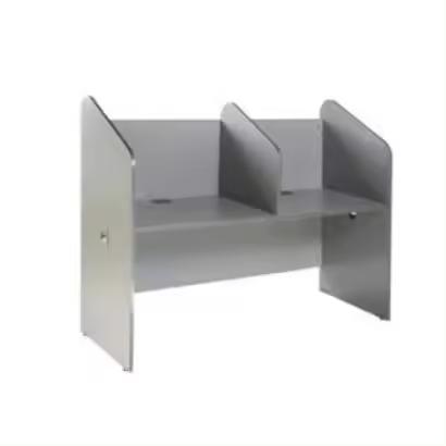 Rocada Módulo Callcenter Doble Estructura Aluminio Tablero Gris 166x132x65cm - 1