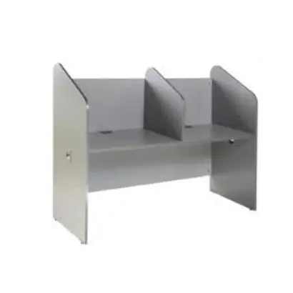 Rocada Módulo Callcenter Doble Estructura Aluminio Tablero Gris 166x132x65cm - 1