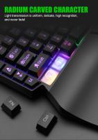 Teclado De Juego Mini De Un Solo Mano 35 Teclas USB Ultra Delgado Con Retroiluminación Para Laptop PC Y Smartphone Conexión Cableada - details 6