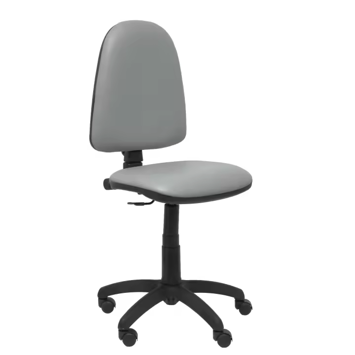 Silla de Oficina Ergonómica Piqueras Y Crespo con Respaldo y Asiento Tapizados en Similpiel Gris - 1