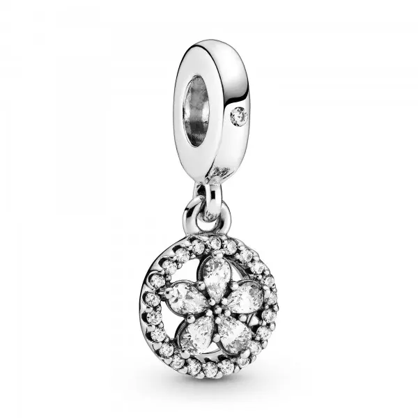 PANDORA CHARMS COLGANTE COPO NIEVE PLATA DE LEY CIRCULAR - 1