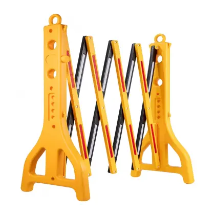Valla Extensible Reflectante Amarilla de Alta Resistencia para Señalización Provisional - 1