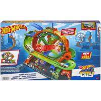 Hot Wheels Rueda de la Fortuna Pista para coches de juguete con noria con luces y sonidos Mattel HKX46 - details 0