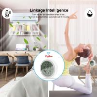 Termómetro Inteligente Tuya ZigBee Para El Hogar Con Sensor De Temperatura Y Humedad Y Pantalla LCD Control Por APP Y Voz Alexa Google Home - details 4