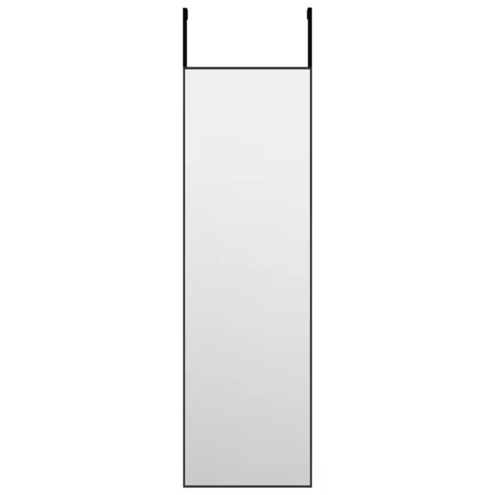 Espejo bañoEspejo de puerta cristal y aluminio negro 30x100 cm - 1