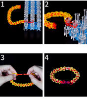 Kit De Bandas De Goma Transparentes Para Tejido DIY Con Clips S Accesorios Elásticos Para Pulseras Y Encantos De Manualidades - details 7