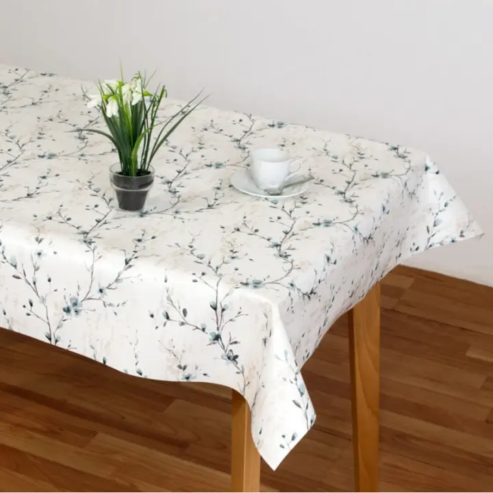 Mantel Hulehule Tex - PVC Estampado Impermeable Fácil de Limpiar Resistente a las Manchas - Kiev Turquesa - 1