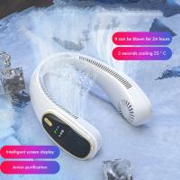 Ventilador de Cuello portátil, Manos libres, USB, recargable, sin Aspas, ventilador Personal Silencioso y portátil PARA EL Aire Libre, Viajes de Oficina - details 0