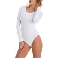 Body para mujer, body de cuello redondo, de manga larga, la alternativa óptima para el deporte y tu tiempo libre, Maillot elegante - details 5