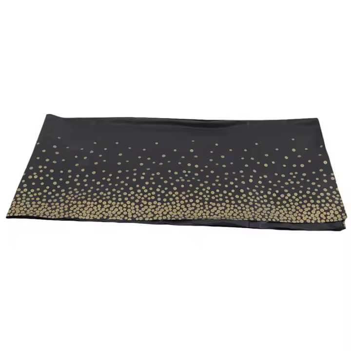 Mantel Rectangular De 274x137cm Con Puntos Bronce Para Adultos Decoración De Fiesta Cumpleaños Boda Navidad En Color Negro - 1