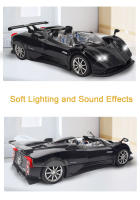 Coche De Deportes Miniatura Pagani Zonta HP a Escala 1:24 Con Sonido Luz Puertas Abiertas Función Retroceso Regalo Para Adultos Y Niños Metal - details 5
