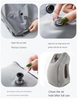 Almohada De Viaje Inflable Para Cuello Y Barba Soporte De Cabeza Y Mentón Para Avión Oficina Descanso Moderna PVC Adultos - details 10