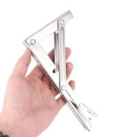Pequeña Mesa Plegable De Acero Inoxidable Gris Para Caravana Accesorios De Coche Base De Escritorio Plegable Para Camping - details 17