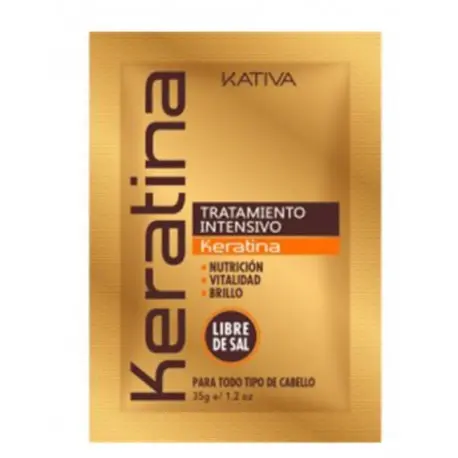 Tratamiento Intensivo Kativa Keratina Nutre y Fortalece el Cabello 35gr - 1