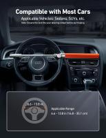 Bloqueo de volante Bloqueo de dirección de automóvil Bloqueo de automóvil resistente Dispositivo antirrobo con 2 llaves Cerraduras de seguridad ajustables para automóviles/SUV/camiones con accesorios de autodefensa para automóvil - details 3