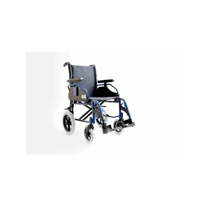 Prim Farma Silla de Ruedas Linus Rueda Pequeña 500 46 R/P Azul - Cómodo Respaldo - 1