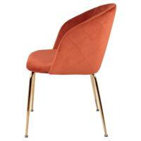 MISTERWILS FURNITURE FOR FREE SOULS Silla Tapizada Lupin - Estructura Tubular de Acero y Acabado en Baño de Latón - details 2
