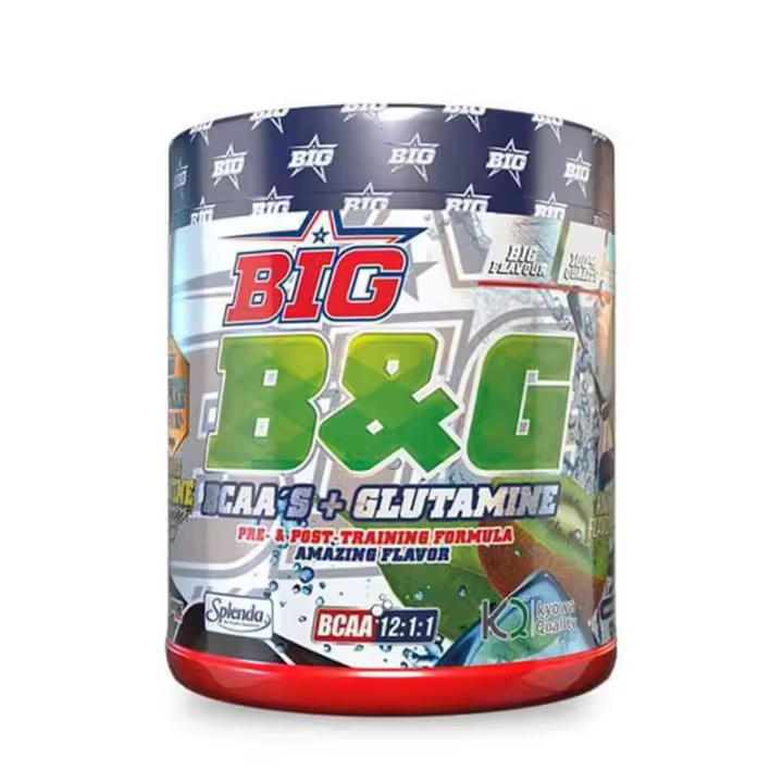 Big BIG B&G BCAA'S + GLUTAMINA 12:1:1 400GR - Suplemento Nutricional para Rendimiento Atlético - 1