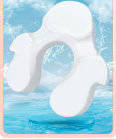 Anillo inflable Swimbobo para el abdomen de bebés y niños pequeños con parasol. Ideal para nadar boca abajo o acostado. Reposapiernas extraíble. - details 10