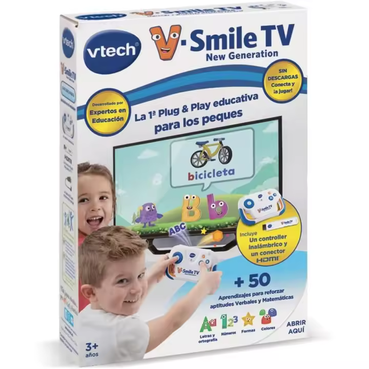 VTech V.Smile TV New Generation  Plug&Play educativa para niños +3 años  Versión ESP  Multicolor (613267) - 1