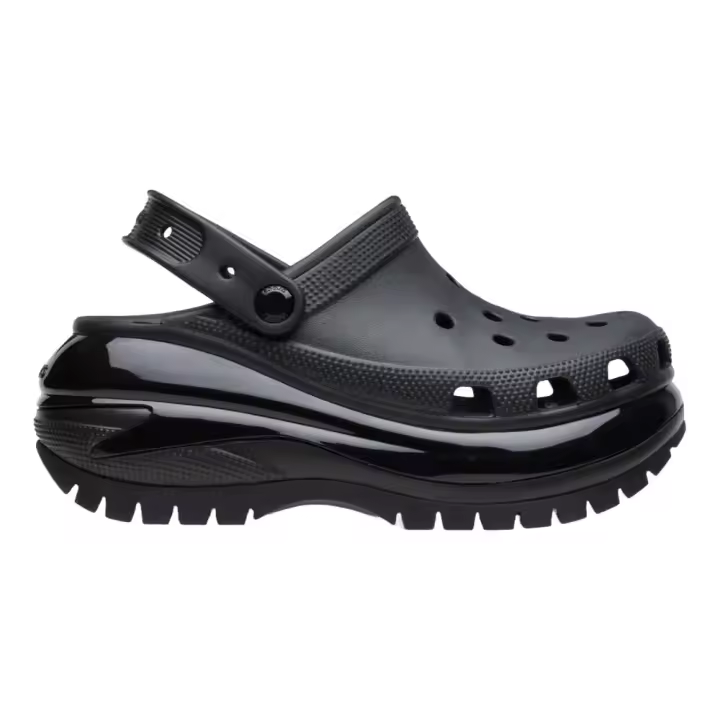 Zuecos Negros Crocs Crush U Black Resistentes al Agua - 1