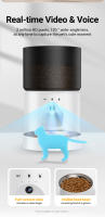 ROJECO A60 Dispensador De Alimentos Para Mascotas Con Cámara HD 1080P Y Control Remoto Por App Feeder Automático Para Gatos Y Perros Capacidad De 3L - details 1