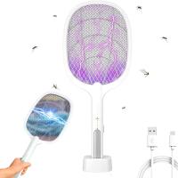 Memories Raqueta matamoscas eléctrica Recargable USB, Raqueta eléctrica mosquitos, Trampa para insectos voladores, Casa y Jardín. - details 0