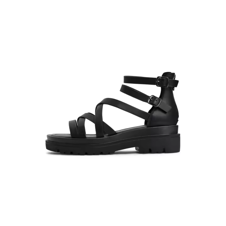 Platform Sandals Tatiana - Black Sandals platform-sandals-tatiana Cesare Gaspari - 1