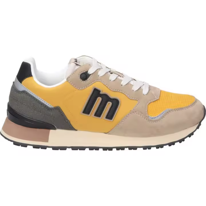 MTNG | Zapatillas Casual Mustang Joggo Classic para Hombre – Deportivas en Color Mostaza con Detalles – Sneakers con Cordones – Estilo Casual – Cómodas y Versátiles – Modelo 84427 - 1
