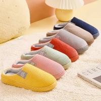 Zapatillas De Casa Para Mujer Y Hombre Suaves Y Gruesas Antideslizantes Térmicas De Peluche Para Invierno Zapatos Interiores - details 0