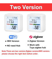 Sensor De Temperatura Y Humedad Zigbee O WiFi Tuya Compatible Con Hogar Connectado Termómetro Soporte De Color Negro O Blanco - details 5