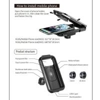 Estuche Impermeable Para Móvil Soporte De Bicicleta Y Motocicleta Para Teléfonos Móviles De 4.7-6.8 Pulgadas Instalación En Manillar Antichoque Y Anti Caída - details 8