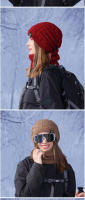 Set De 2 Piezas Gorro Y Bufanda Tejidos De Punto Para Invierno Para Hombres Y Mujeres Capucha Caliente De Poliéster Y Acrílico Gorras Bonnet Anti-frío - details 7