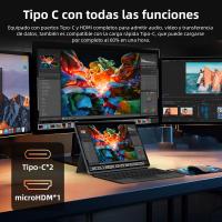 VANWIN Tablet 2 en 1, Pantalla táctil IPS de 10,1 pulgadas con Resolución de 800x1.280 píxeles, Procesador Intel Core m3-8100Y de Cuatro núcleos a 3,4 GHz, 12 GB de RAM y 256 GB de SSD, Windows 11 Pro, WiFi 6, Bluetooth 5,0, Batería de 3.400 mAh - details 4
