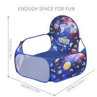 Piscina De Bolas Con Patrón De Cielo Estrellado Y Marte Plegable Para Niños Interior Y Exterior Fácil De Transportar Tema Fantasía Y Ciencia Ficción - details 3