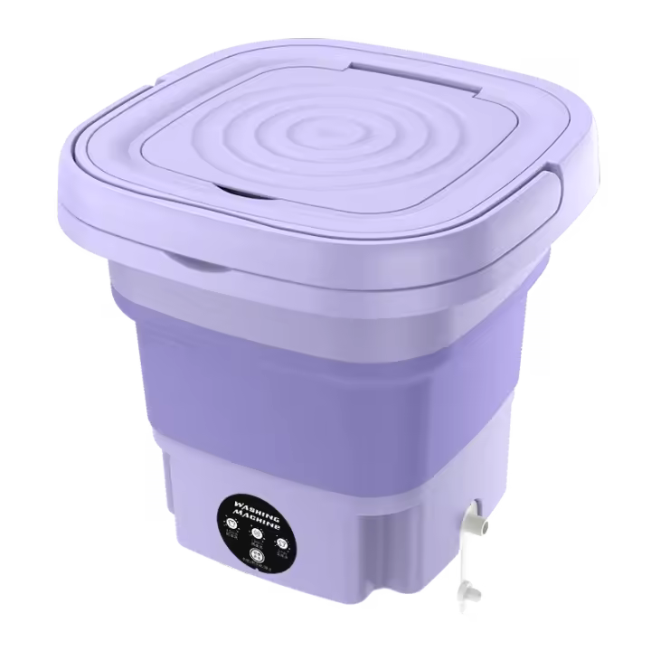 8l portátil plegable lavadora 220V calcetines ropa interior bragas retráctil lavadora doméstica con secador automático - 1