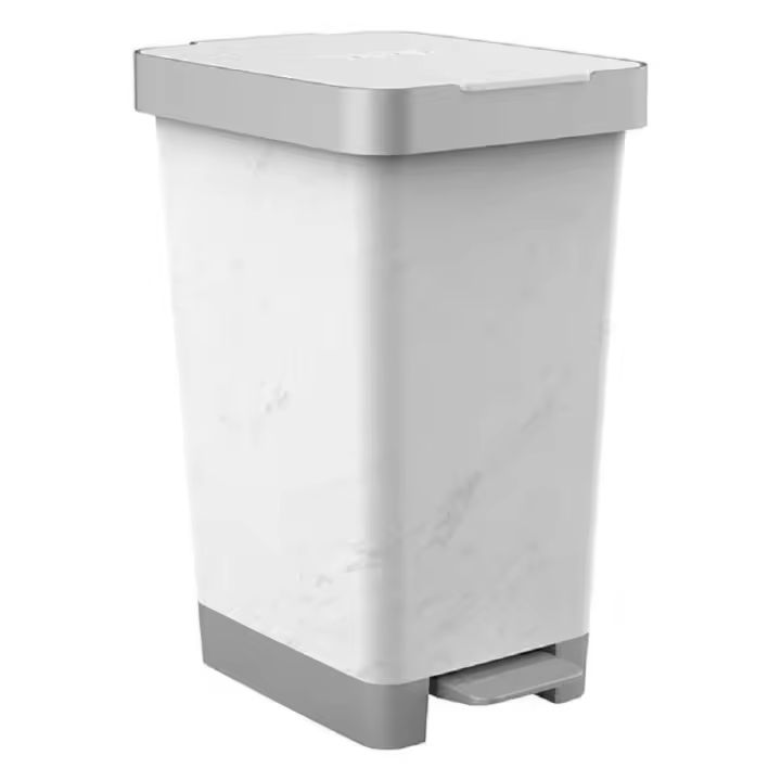 Cubo pedal 25l bolsa 30l smart marble - 1