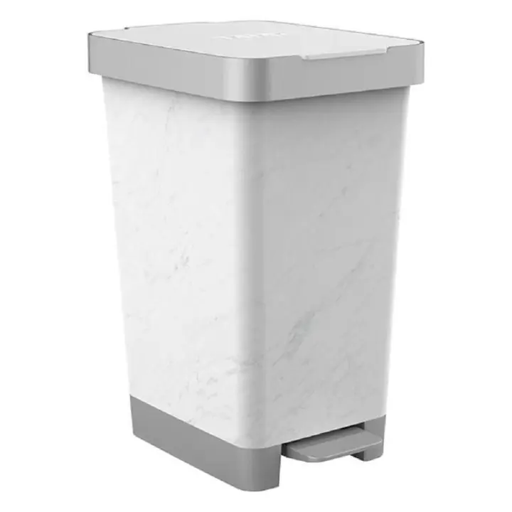 Cubo pedal 25l bolsa 30l smart marble - 1